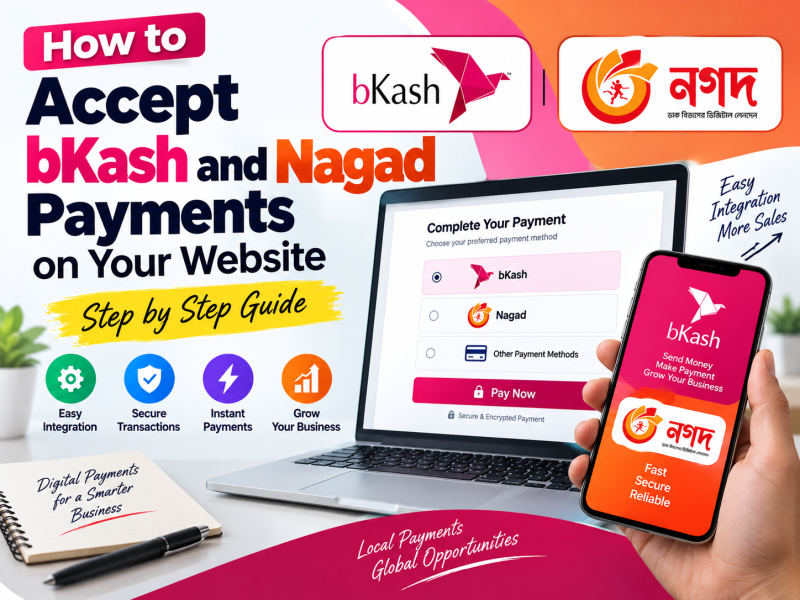 How to Accept bKash and Nagad Payments on Your Website