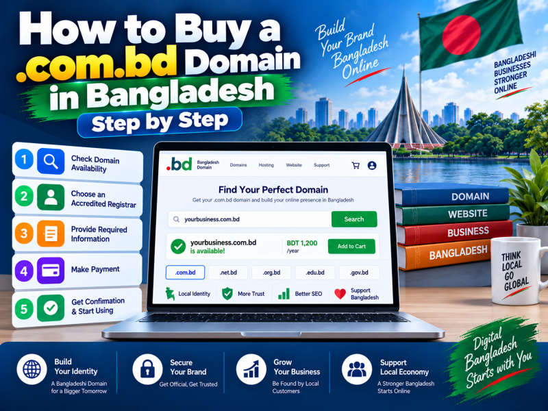 How to Buy a .com.bd Domain in Bangladesh: Step by Step