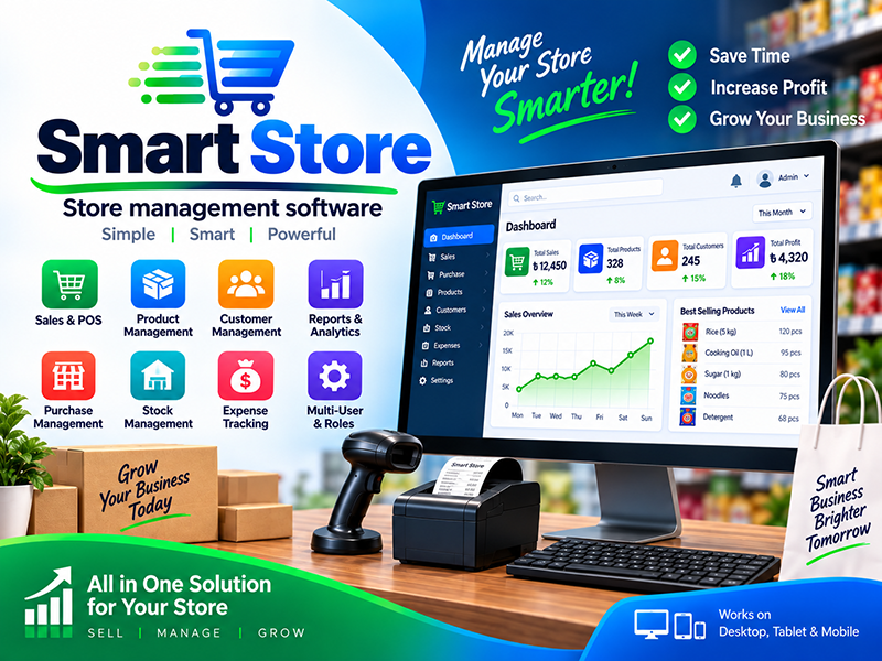 Smart Store – দোকান ও স্টোর ম্যানেজমেন্ট POS সফটওয়্যার